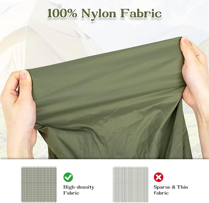Heavy Duty Nylon Laundry Bag, Extra Large Sleeping Bag Storage Sack, Drawstring