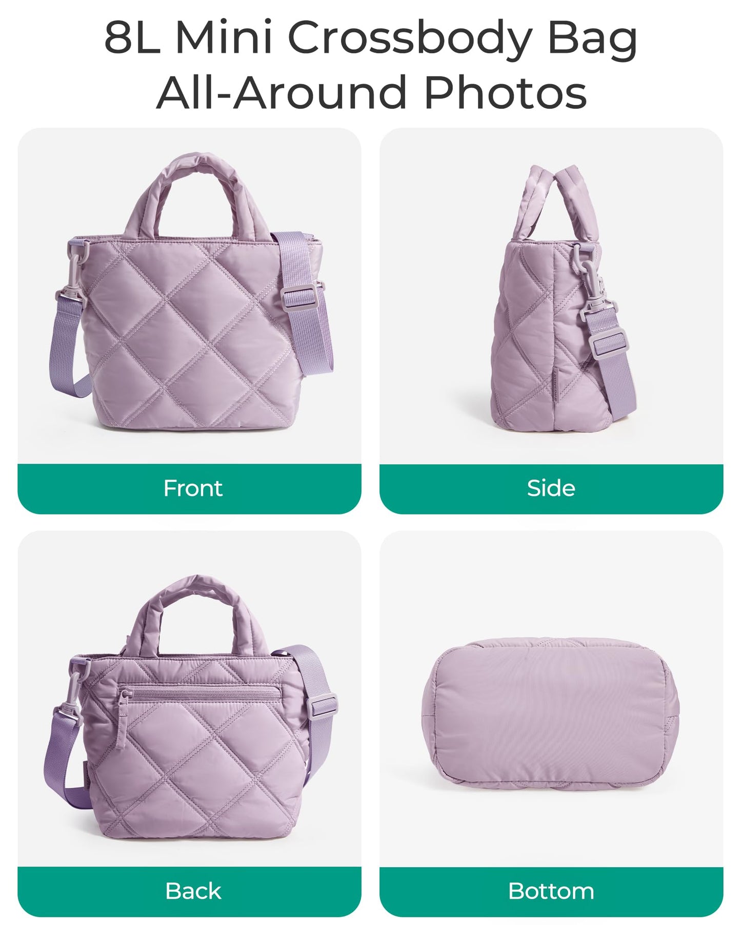 BAGSMART Crossbody Bags for Women, Small Crossbody Bag Cross Body Purse Mini Tote Travel Purse Shoulder Handbags Wallet
