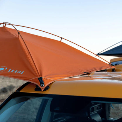 MoonShade Portable Vehicle Awning, Large 9' x 7' Shade Coverage, Lightweight Durable Car Canopy Suitable for Trucks SUVs Vans Campers and More (Sunset)