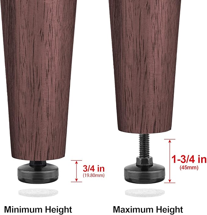 Anwenk Furniture Levelers Heavy Duty Furniture Leveling Feet Adjustable Leg