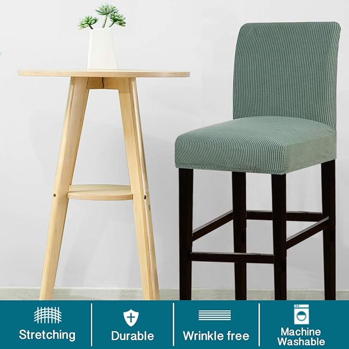 Turquoize Stretch Bar Stool Cover Counter Stool Pub Chair Slipcover