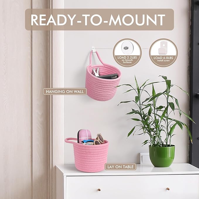 Fabric Wall Hanging Baskets