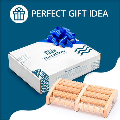 Theraflow Foot Roller for Plantar Fasciitis Relief | Feet Massage Gift for Women and Men | Foot Massager for Neuropathy, Reflexology and Deep Tissue Muscle Massage | Relaxing Gifts for Mom and Dad