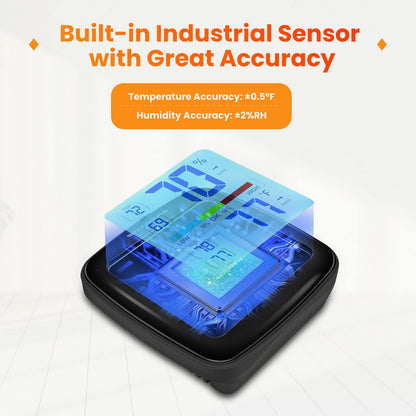 SMARTRO SC42 Professional Digital Hygrometer Indoor Thermometer Room Humidity Gauge Pro Accuracy Calibration