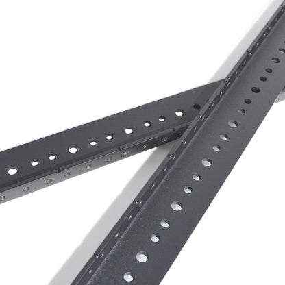 RIVECO 14U Vertical Rack Rails Kit Heavy Duty Server Rack Mount Rails 2PCS Black