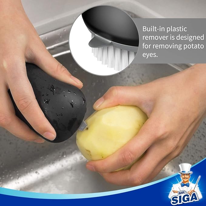 MR.SIGA Fruit and Vegetable Cleaning Brush