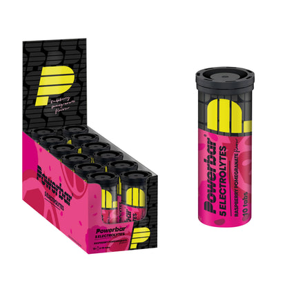 POWERBAR 5 Electrolytes Raspberry Pomegranate 12x10Tabs - Effervescent tabs providing the electrolytes