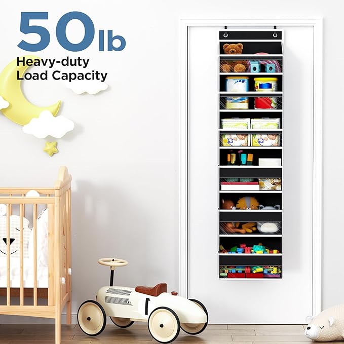 Over The Door Organizer, 6 Shelf Door Hanging Organizers