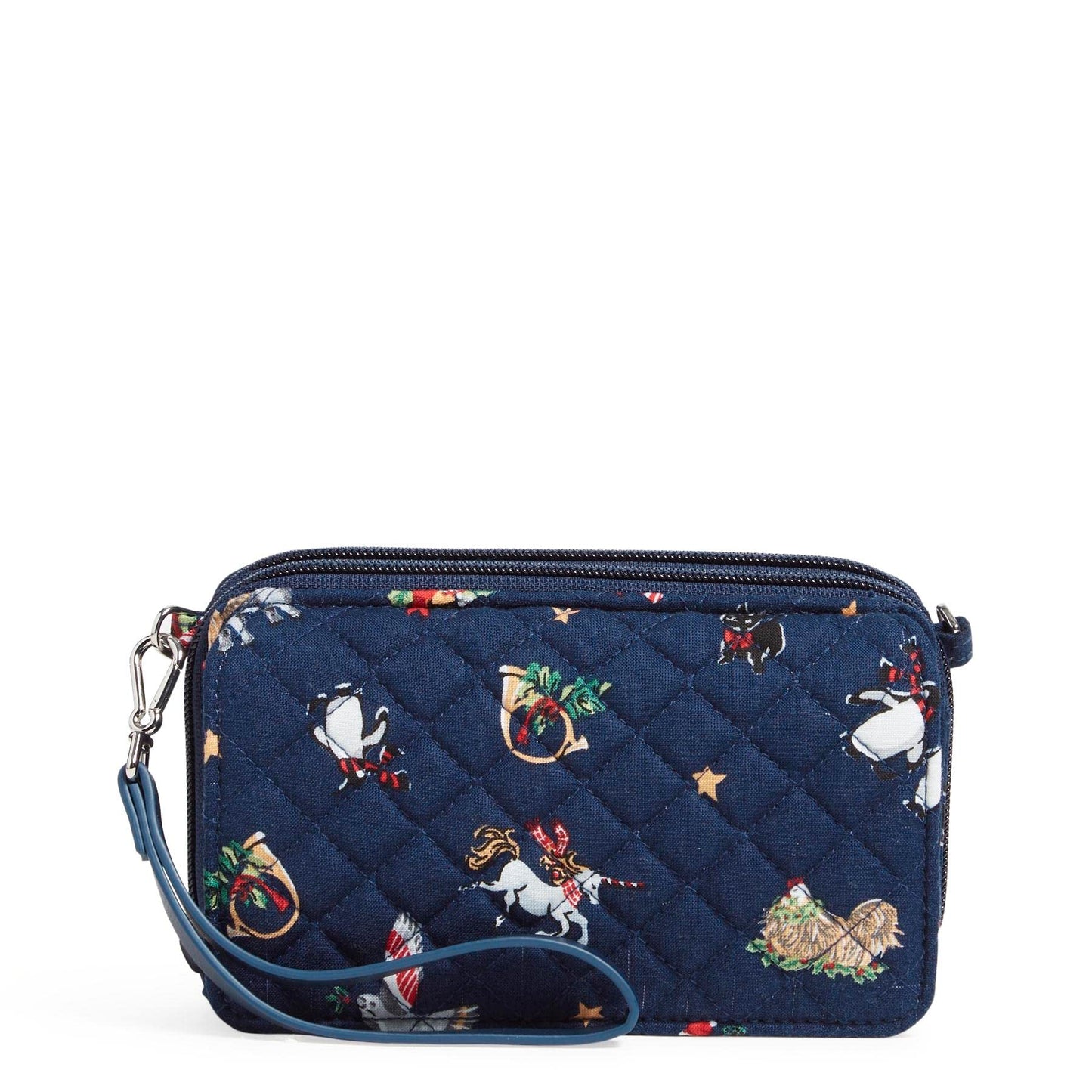 Vera Bradley Cotton All in One Crossbody Purse with RFID Protection