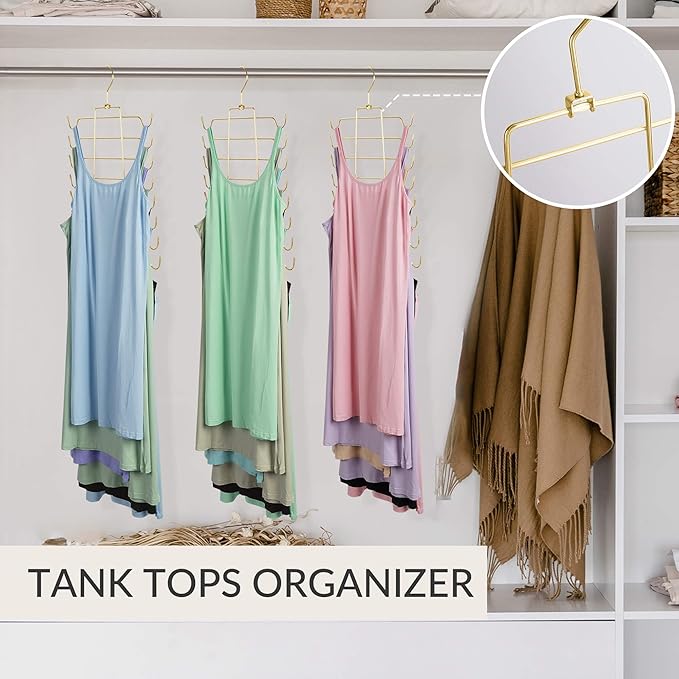ZEDODIER 2 Pack Tank Top Hanger Space Saving, Bra Hangers