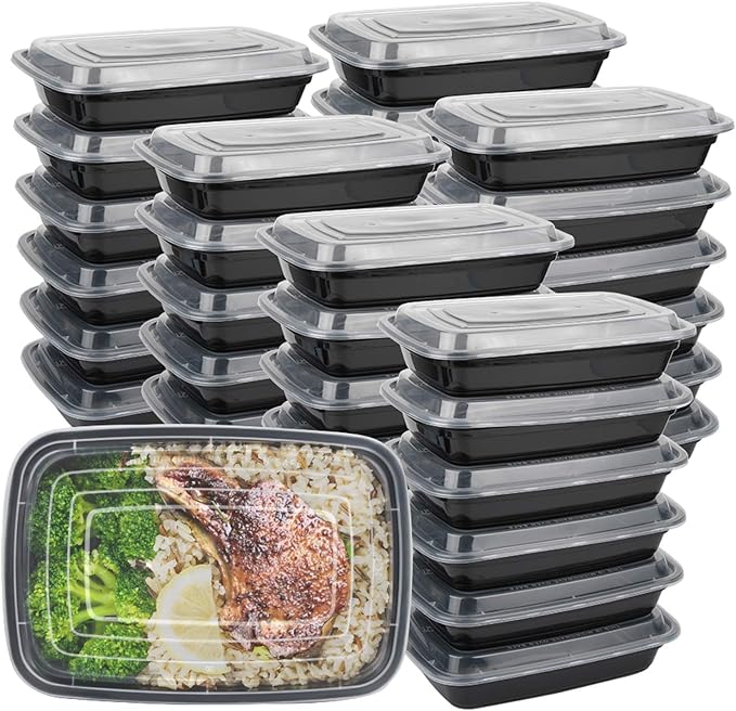 Reusable Food Prep Containers, Meal Dishwasher Safe