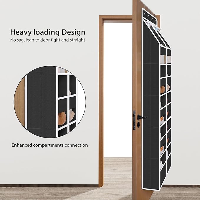 Univivi 6-Shelf Over Door Hanging Organizer Fabric Door Storage