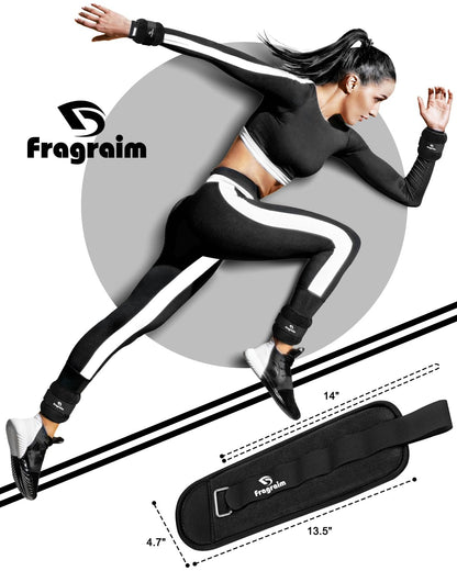 Ankle Weights, 3 Lbs X 2 Wrist Leg Arm Weights for Women and Men, Comfortable and Soft, Pretty Sturdy, Perfect for Dancing, Running, Walking, Fitness, Workout, Physical Therapy - Black