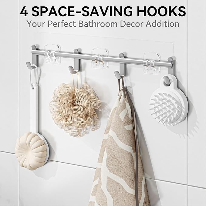 YASONIC Shower Caddy, 6 Pack Large Capacity shower Organizer