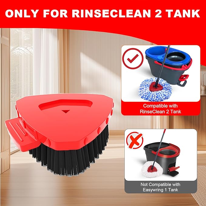 Small 2 Pack Scrub Brush Head ONLY