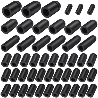 Rubber Vacuum Caps Plug Kit, 63 PCS Assorted Vacuum Plugs Hose End Caps Assortment Kit for Carburetor, Manifold, Automotive 3/16'' 5/16" 7/32" 1/4" 5/32'' 3/8'' 1/8“