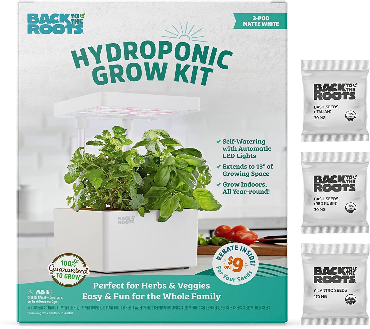 Back to the Roots v1.0 Hydroponic Grow Kit, 2022 Model