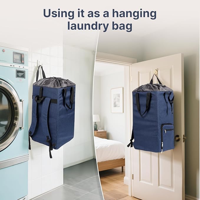 Bukere Laundry Backpack for College Students Dorm Essentials, Extra Large 90L
