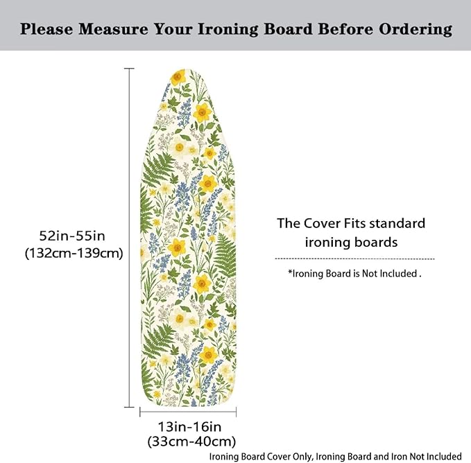 Leaves Flower Ironing Board Cover and Pad