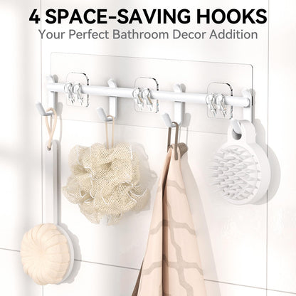 YASONIC Shower Caddy, 100% Rustproof Shower Shelves for Inside Shower, No Drilling Bathroom Organizers and Storage, 6 Pack Large Capacity Bathroom Shelves for Kitchen & Home Decor