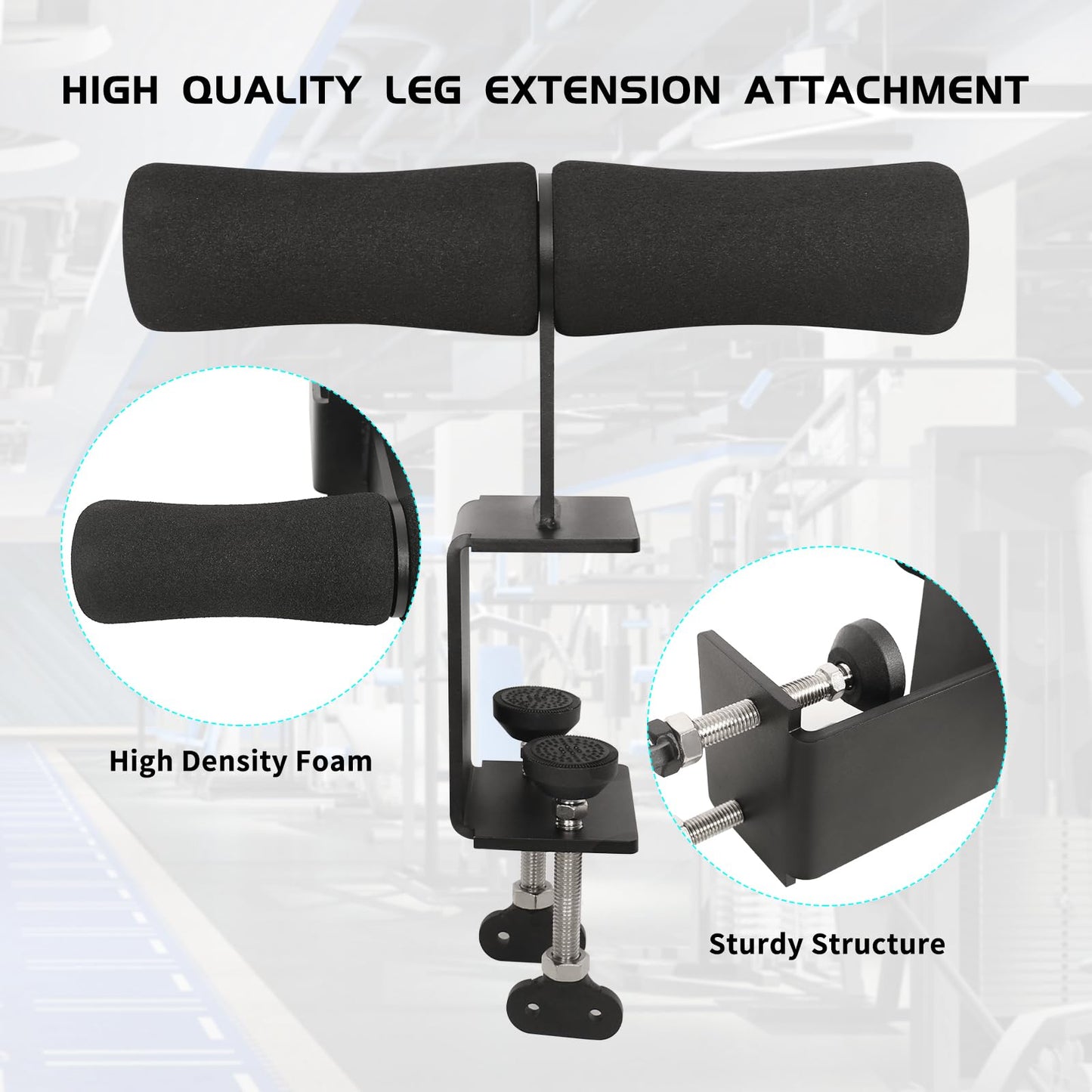 Nordic Hamstring Curl Squat Rack Attachment: Leg & Ab Workout for Power Rack Nordic Hamstring Curl, Sit-ups, Bulgarian Split Squat for Home Gym