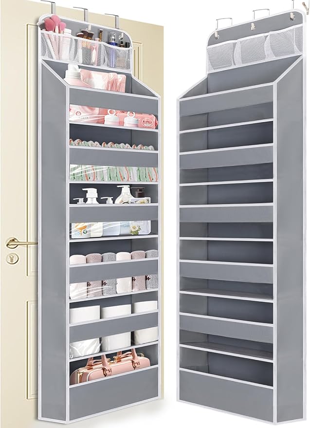 Over the Door Organizer 7 Tiers - 55lb Heavy Duty Door Hanging Organizer