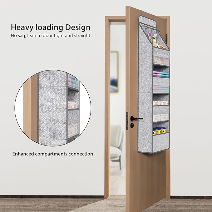Univivi 5-Shelf Door Storage Over Door Hanging Organizer
