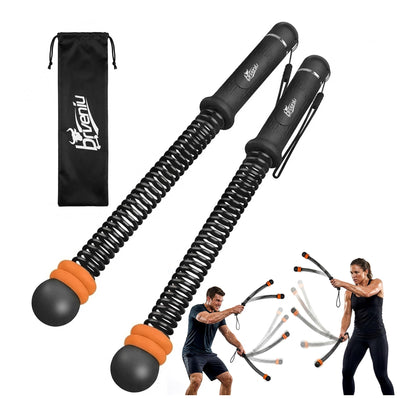 BRVENIU Ropeless Battle Rope - Portable Weighted Battle Ropes with Adjustable Weights No Anchor Design for Home Gym HIIT, Strength, Core, Full Body Workout Heavy Duty for Men & Women (Black)