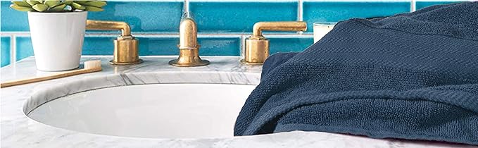 GLAMBURG Premium Cotton 4 Pack Bath Towel Set