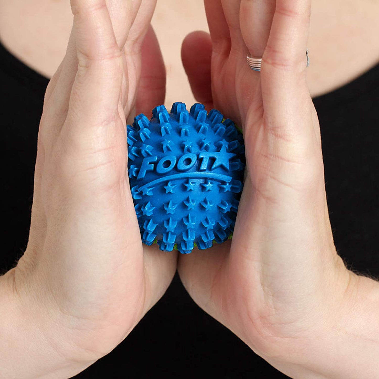 Body Back Foot Star® Massager Ball and Plantar Fasciitis Roller - Soothe Foot Stress, Discomfort, Aches, & Tightness (2-Inch, Blue)