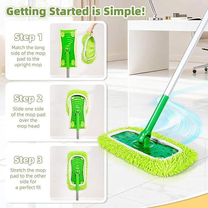 Reusable Microfiber Pads Compatible