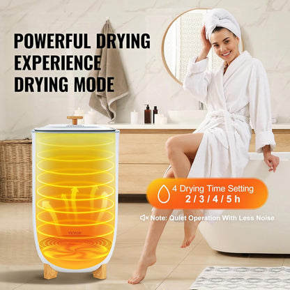 VEVOR Towel Warmers for Bathroom, Towel Warmer Bucket Auto Shut Off for Spa Fits up to 3 Oversized Towels, Blankets, Clothes, Bathrobes, PJ's and More