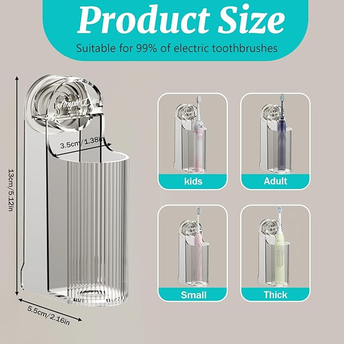 4 Pack Electric Toothbrush Holders