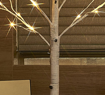 Hairui Lighted White Birch Tree 6FT, Twig Tree with Lights Plug in for Christmas Wedding Party Easter Decorations Indoor Outdoor Use