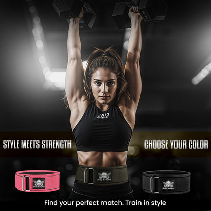 BodyReapers Nylon Auto-Locking Weight Lifting Belt, 4" Weightlifting Belt For Fitness, Weight Lifting, Olympic Lifting - Adjustable Deadlift Belt, Squat Belt - Workout Belt For Men & Women