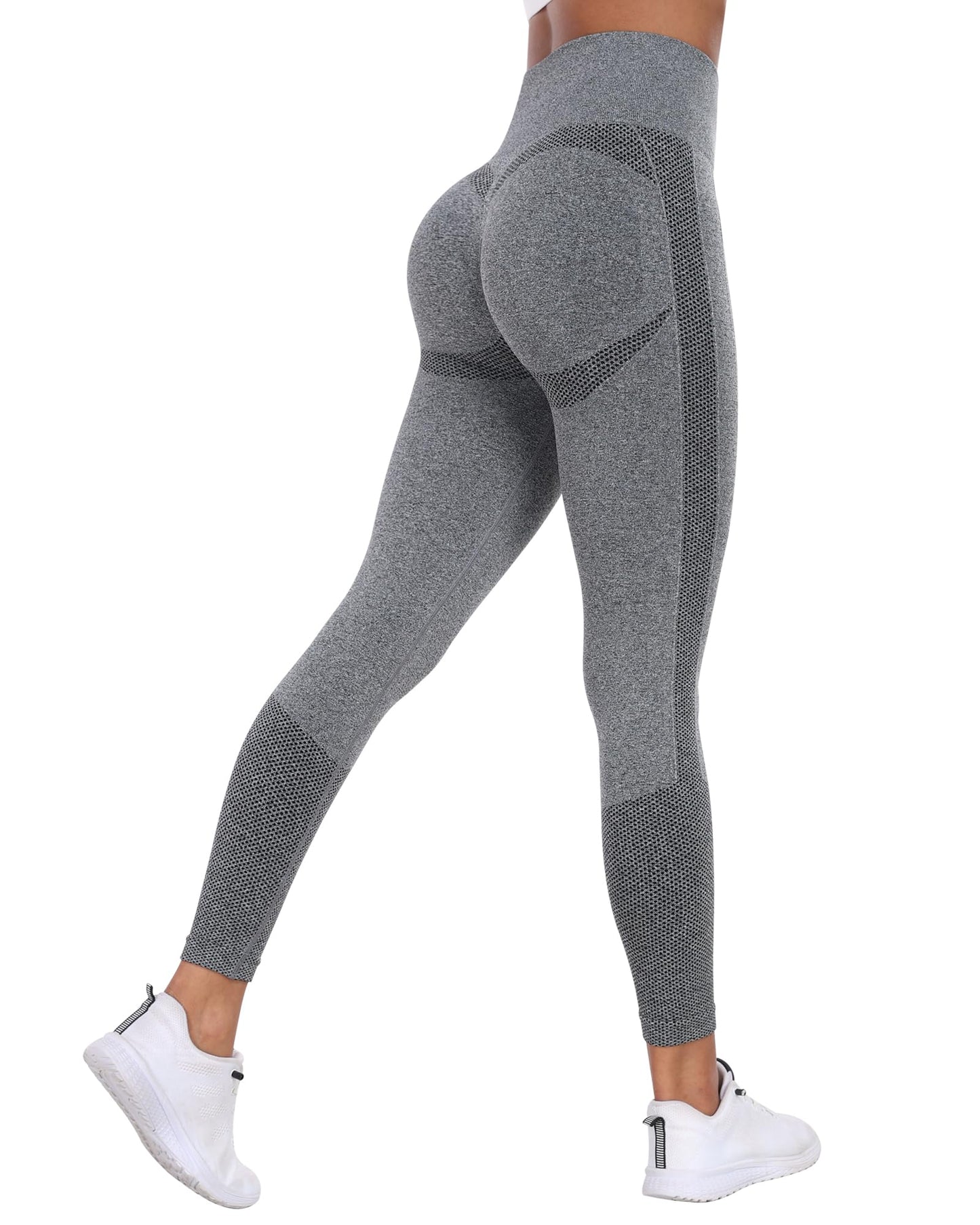 NORMOV Seamless Workout Butt Lifting Leggings - Booty Scrunch Gym Leggings for Women