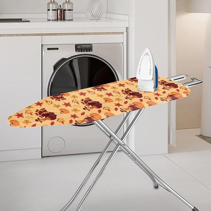 Fall Pumpkins Turkey Ironing Board Pad and Cover Standard Ironing Board Cover