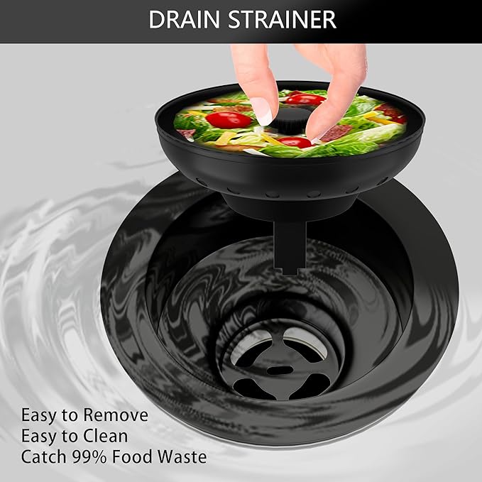 Kitchen Sink Drain Bronze 3-1/2 Inch Stainless Steel Kitchen Drain Strainer