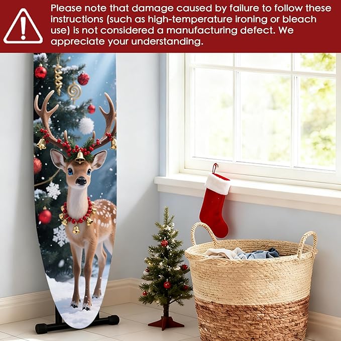 Nuxovilar Ironing Board Covers Winter Deer