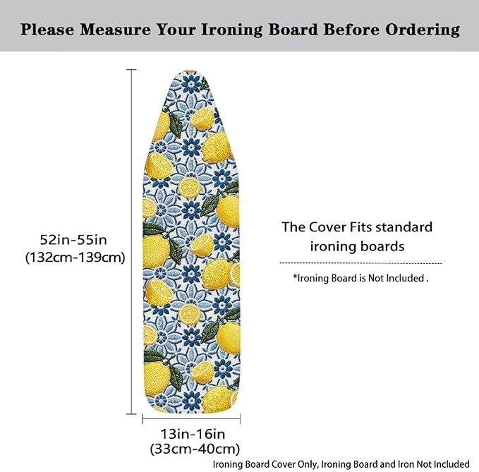 Sprowallow Tribal Lemon Ironing Board Cover and Pad