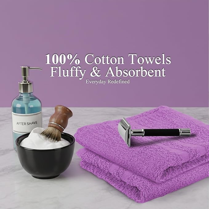 Hand Towels Purple Economy Salon Towels