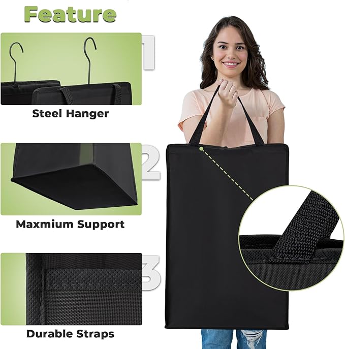Fentec Hanging Laundry Hamper, Hanging Laundry Basket, Slim Laundry Hamper Bag