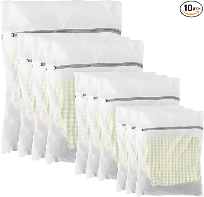 10 Pack Mesh Laundry Bags for Delicates