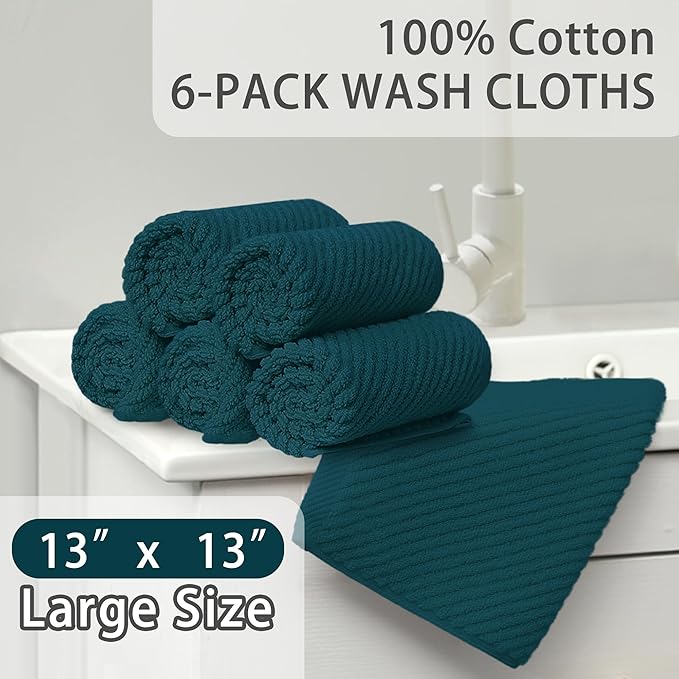 Face Towels for Bathroom, Fluffy Bathroom Hand Towels, Wash Cloths for Showering
