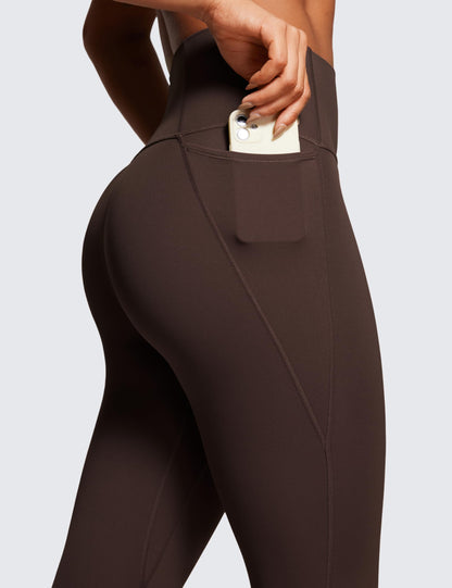 CRZ YOGA Womens Butterluxe Workout Leggings 28 Inches - High Waisted Gym Yoga Pants with Pockets Running Buttery Soft