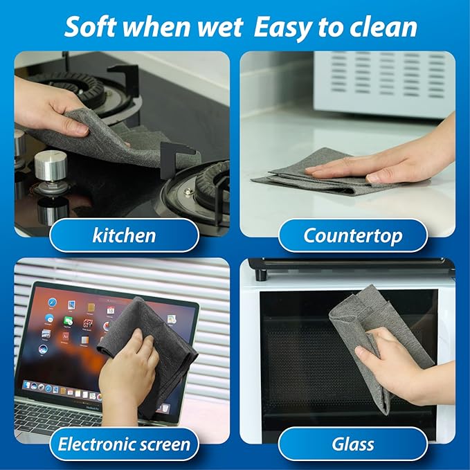 Thickened Magic Cleaning Cloth for Glass, Cleaning Rags Wipes for Windows