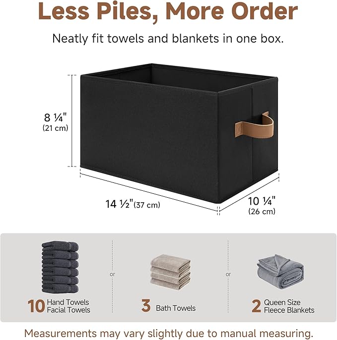 StorageWorks Storage Bins for Shelves, Closet Organizers and Storage Baskets