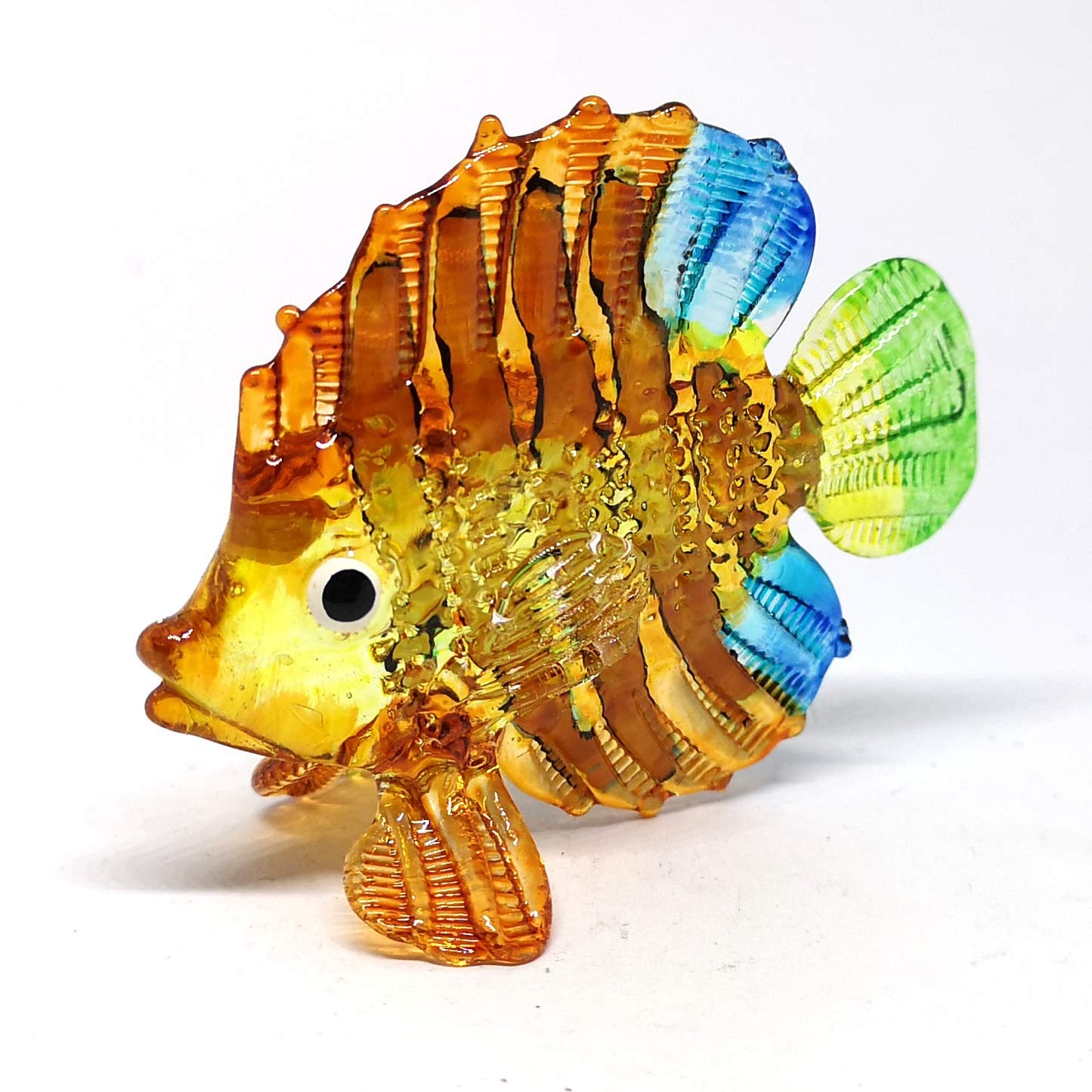 ZOOCRAFT Aquarium Handicraft Miniature Hand Blown Glass Fish Figurine Collectibles