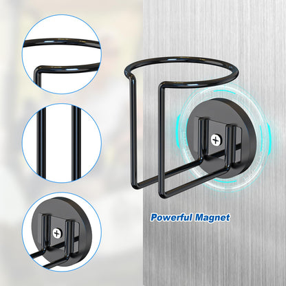 2 Pcs Magnetic Cup Holder, Magnetic Drink Holder for Tractor Refrigerator Treadmill Mower Truck Rv Boat Metal Surface