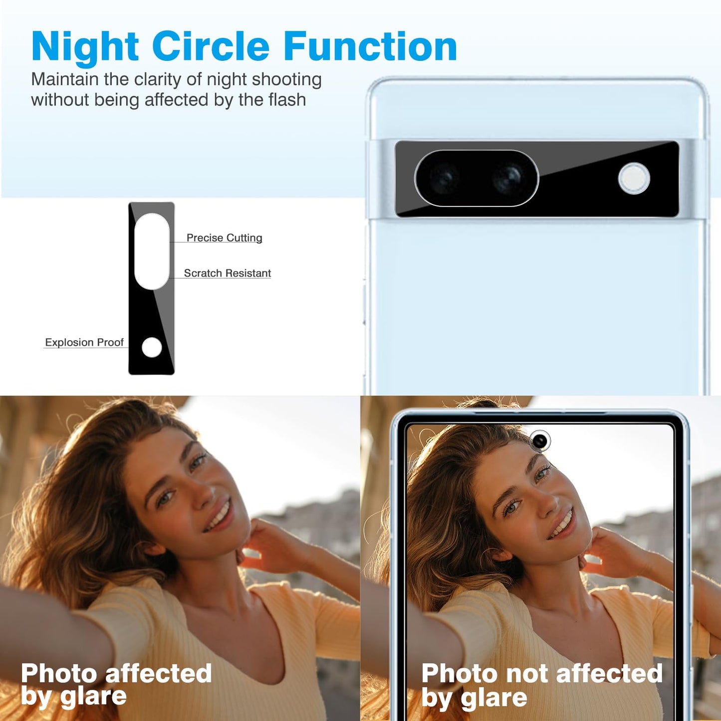 OMOTON 3+2 Pack for Google Pixel 9 Pro XL Screen Protector 6.8 Inch, 3 Tempered Glass Film & 2 Camera Lens Protector, Bubble-free, HD Clear, Not for 9 Pro/ 9